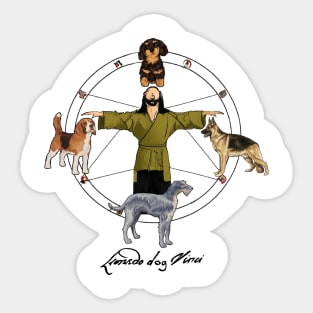 leonardo dogvinci Sticker